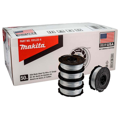 Pack 50 Rollos de Alambre 0,8mmx110m DTR180/DTR181 - Makita - Herram.cl