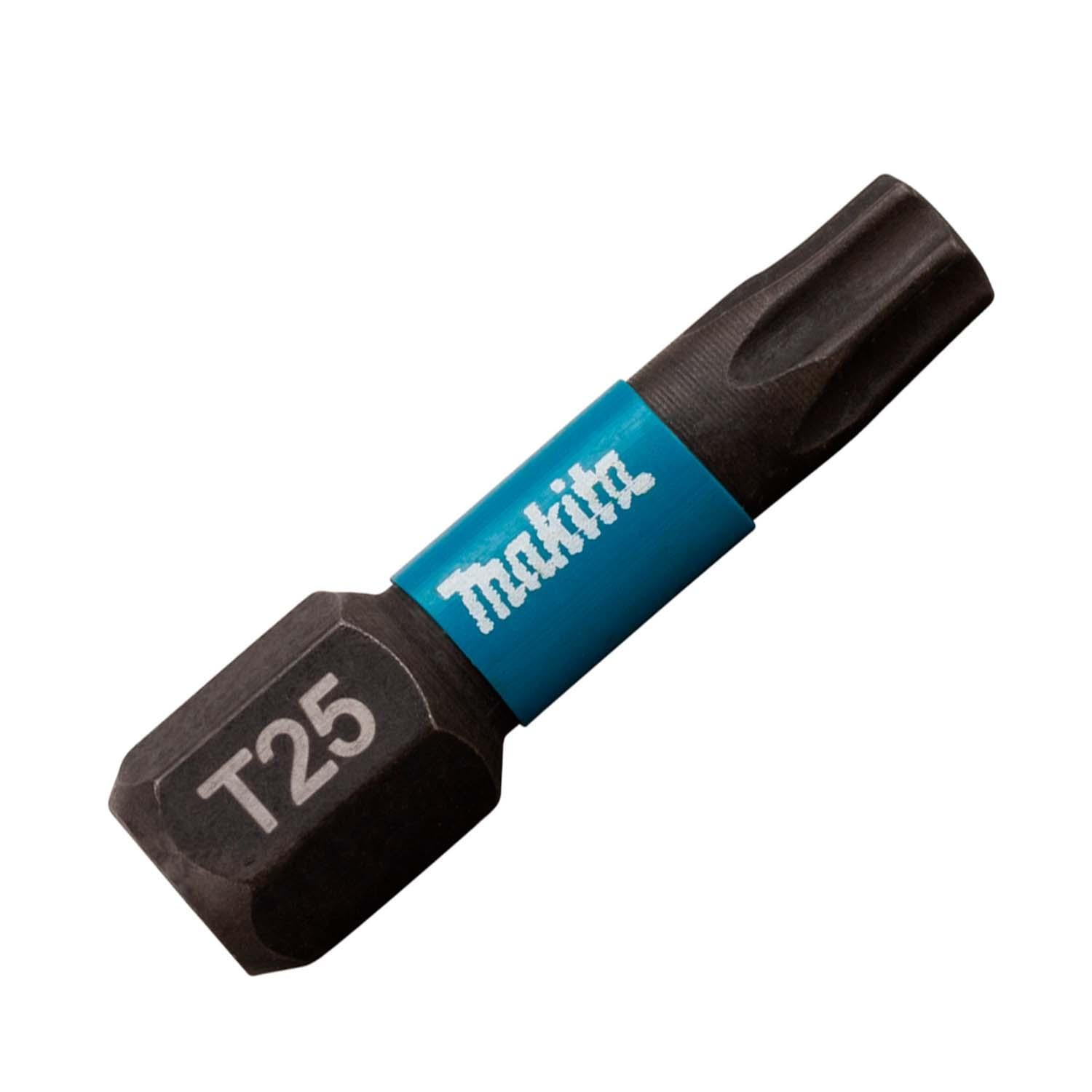 Puntas Impact Black T25 - 25mm 2 Pzas - Makita - Herram.cl