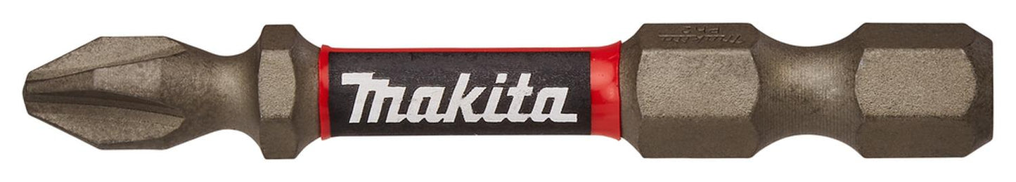 2 Puntas De Torsion Flip Top (c - form) Ph2 - 50mm Makita - Herram.cl