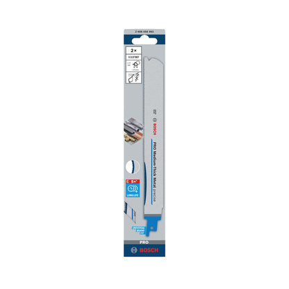Hoja Sierra Sable Pro Medium-Thick Metal 225mm 2 Pzas Bosch - Herram.cl