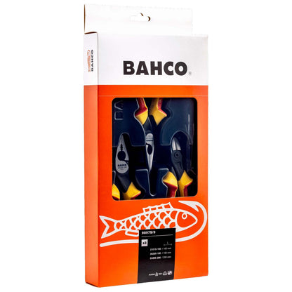 Juego de Alicates Aislados 1000 V ERGO 3 Pzas IEC 60900 - BAHCO - Herram.cl
