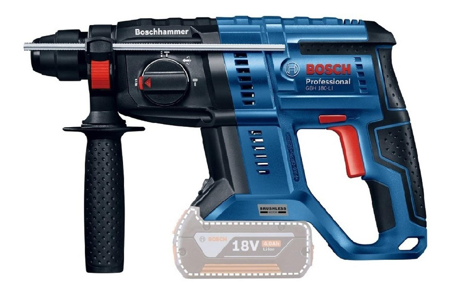 Rotomartillo Inalámbrico Bosch GBH 180 - LI sin baterías - Herram.cl