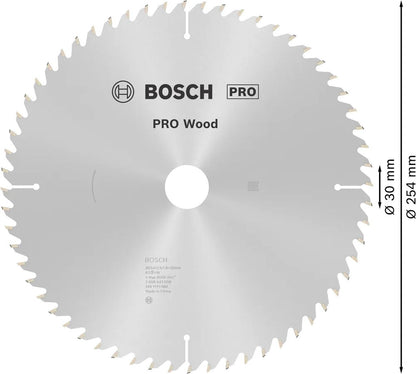 Disco De Sierra Circular PRO Wood 10''x2,5x30mm 60 D - Bosch - Herram.cl