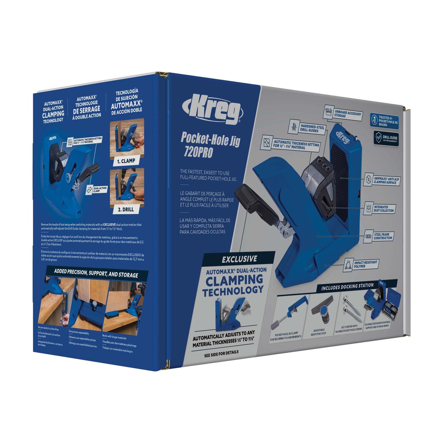 Guía para agujeros de bolsillo (Oculto) - Kreg 720Pro - Herram.cl