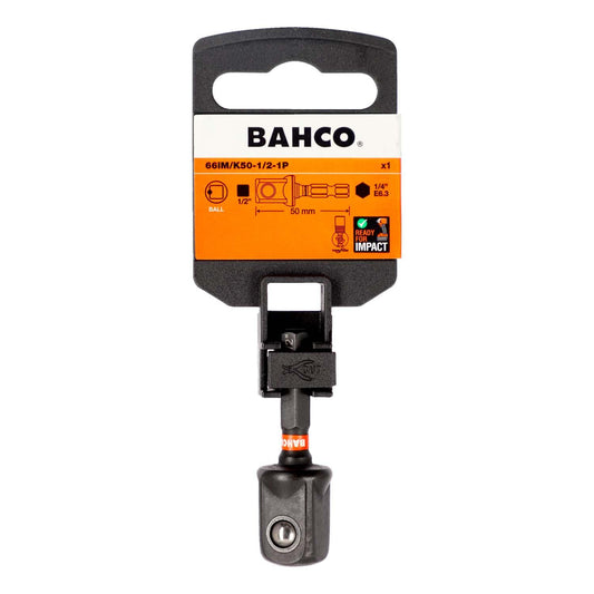 Adaptador Cuadrante Impacto 1/2'' A 1/4''x50mm - Bahco - Herram.cl