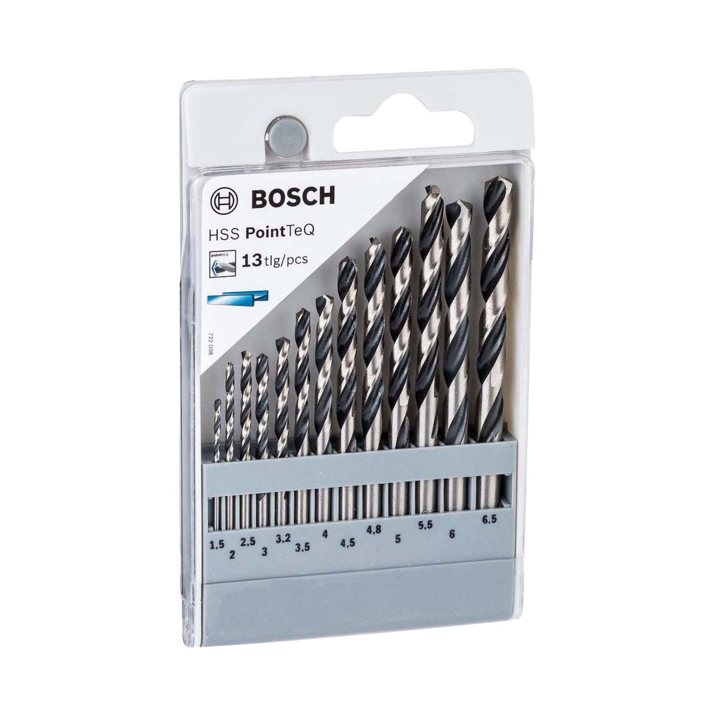 Set Brocas Para Metal HSS - Pointteq 13 Pzas. - Bosch - Herram.cl
