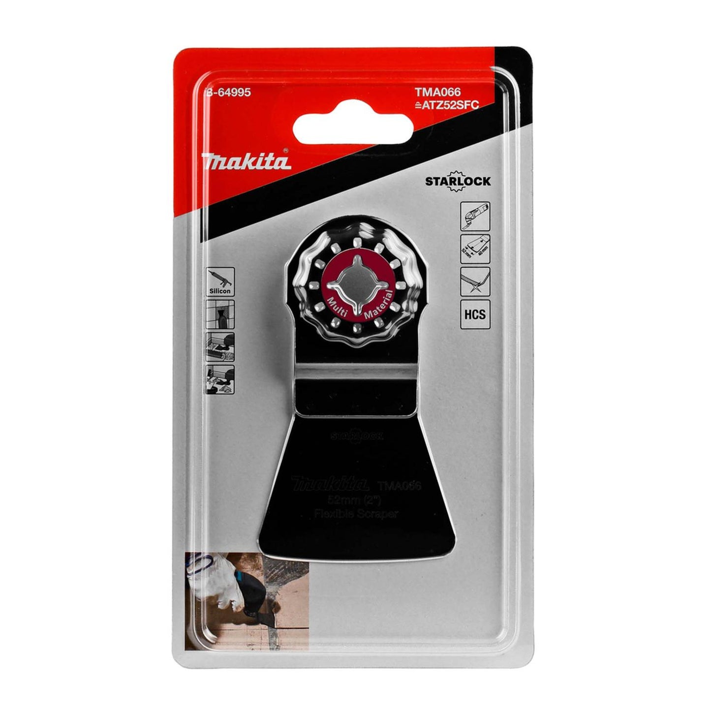 Raspador flexible Starlock multimaterial 52x40mm - Makita - Herram.cl