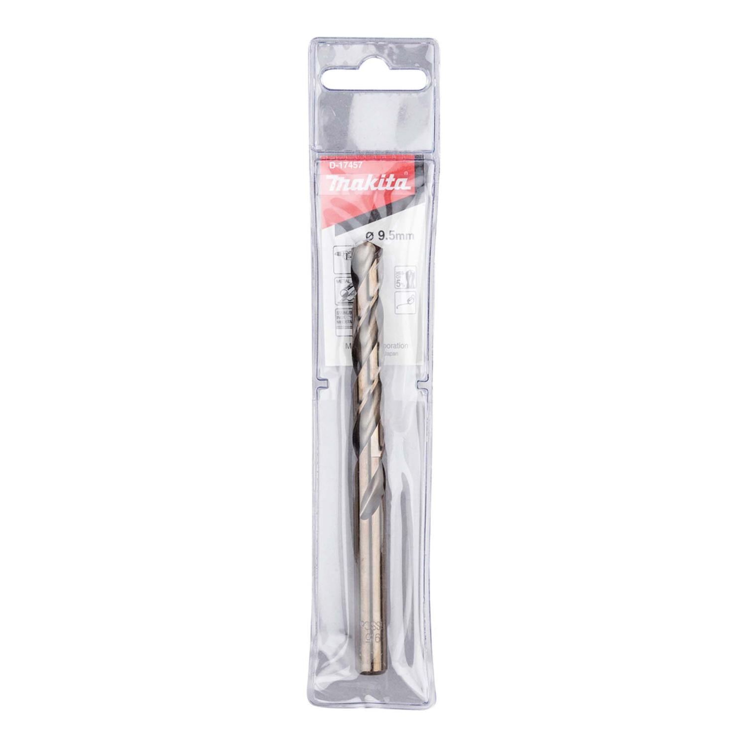 Broca Para Metal HSS - Co (Cobalto 5%) 9.5x125mm - Makita - Herram.cl