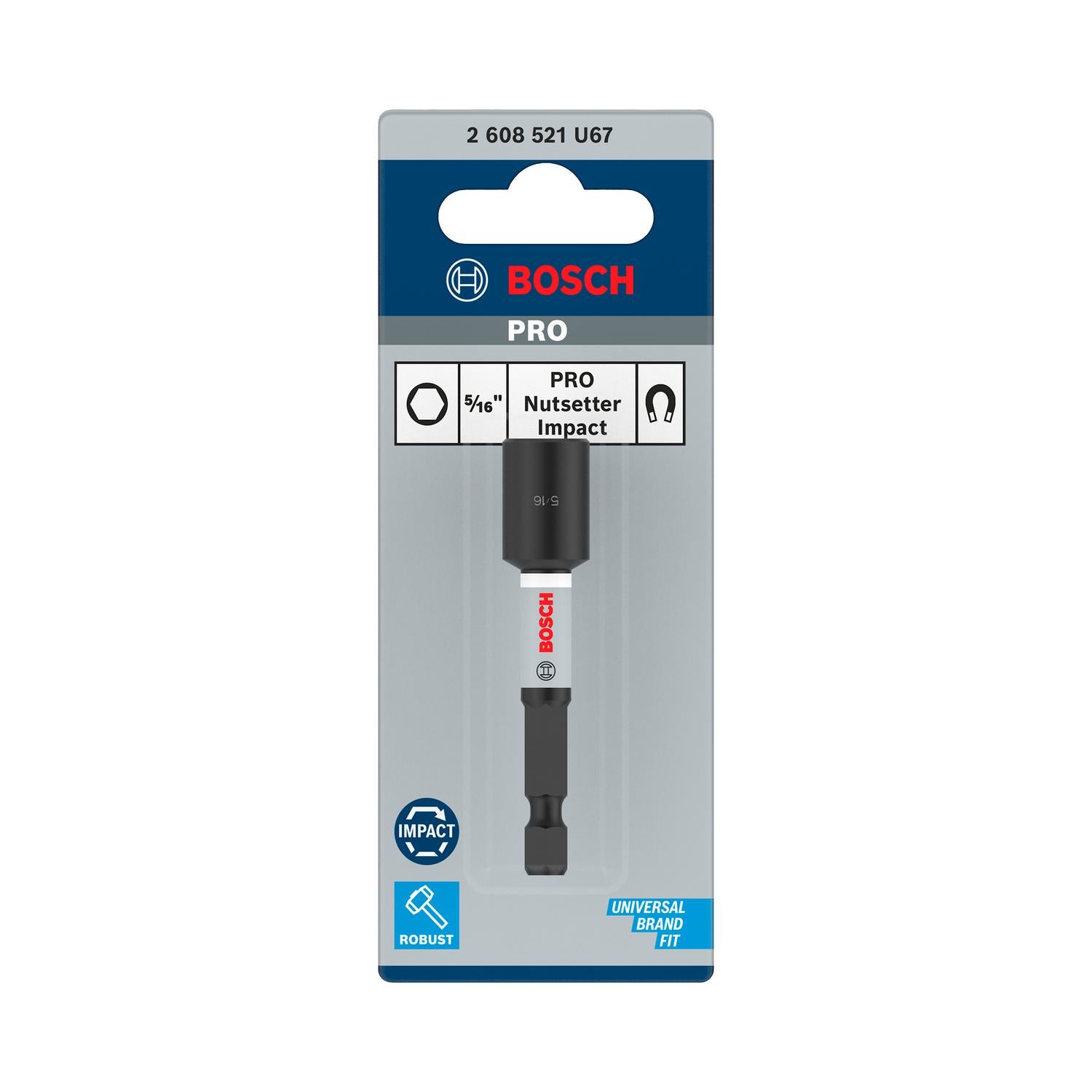 Vaso Magnetico PRO Impact 5/16''x65mm - Bosch - Herram.cl
