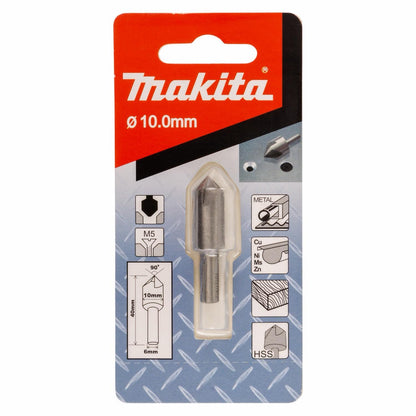 Broca Avellanadora 90° HSS 10x40mm Metal - Makita - Herram.cl