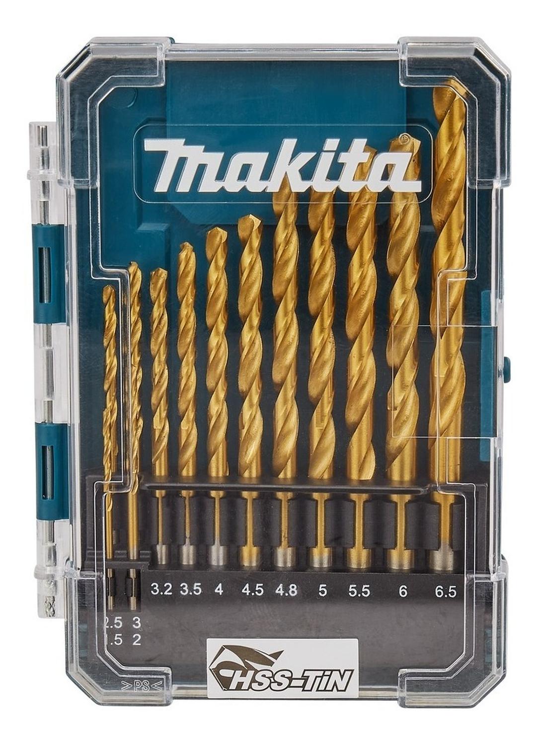 Set 13 Brocas HSS - tin Metal Surtido Makta D - 72855 - Herram.cl