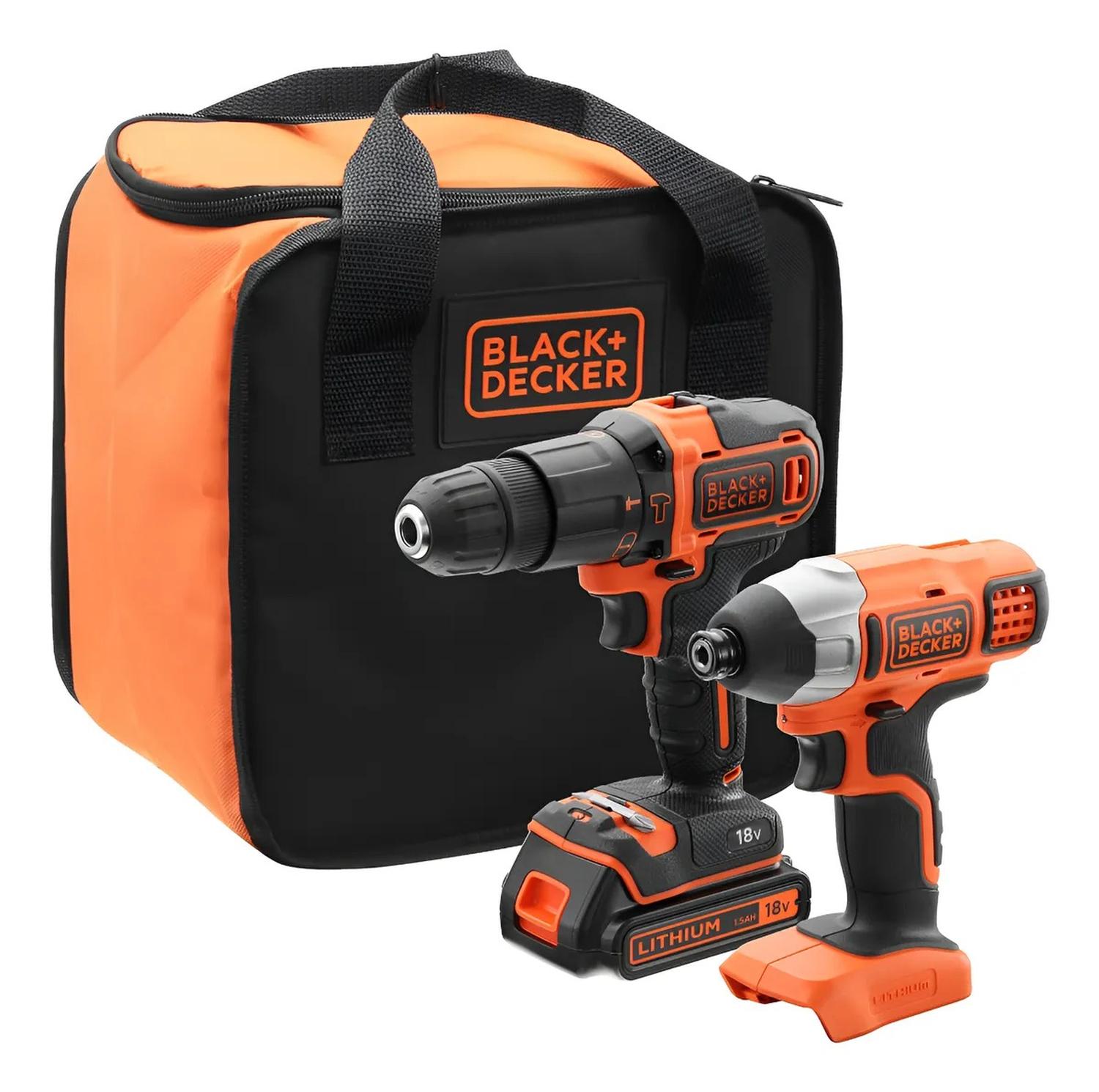 Kit Taladro Percutor + Atornillador 20V Max. - Black+Decker - Herram.cl