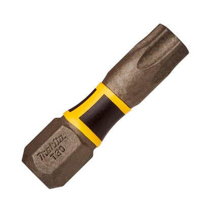 Puntas de Torsión Impact Premier T30 - 25mm 2 Pzas - Makita - Herram.cl