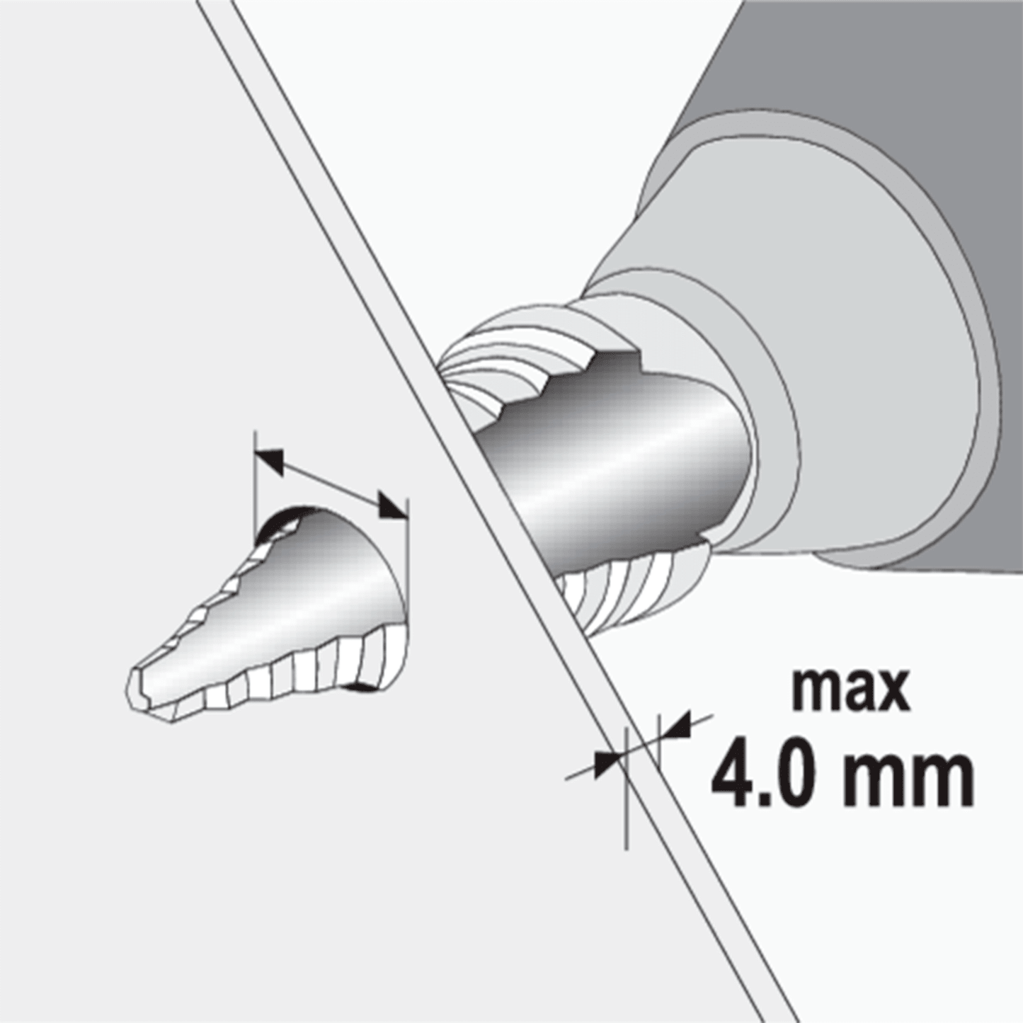 Broca Escalonada para Metal 10 - 30mm - Yato - Herram.cl