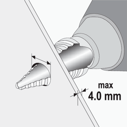 Broca Escalonada para Metal 10 - 30mm - Yato - Herram.cl