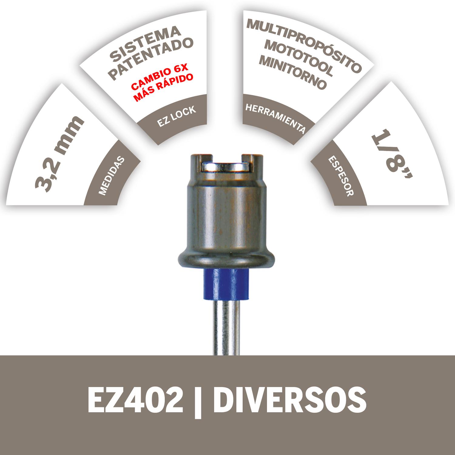 Mandril EZ Lock (EZ402) - Dremel - Herram.cl