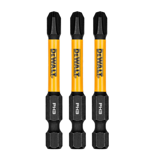Puntas FLEXTORQ PH3 - 2 - 1/4'' (57.15mm) 3 Pzas - DeWALT - Herram.cl