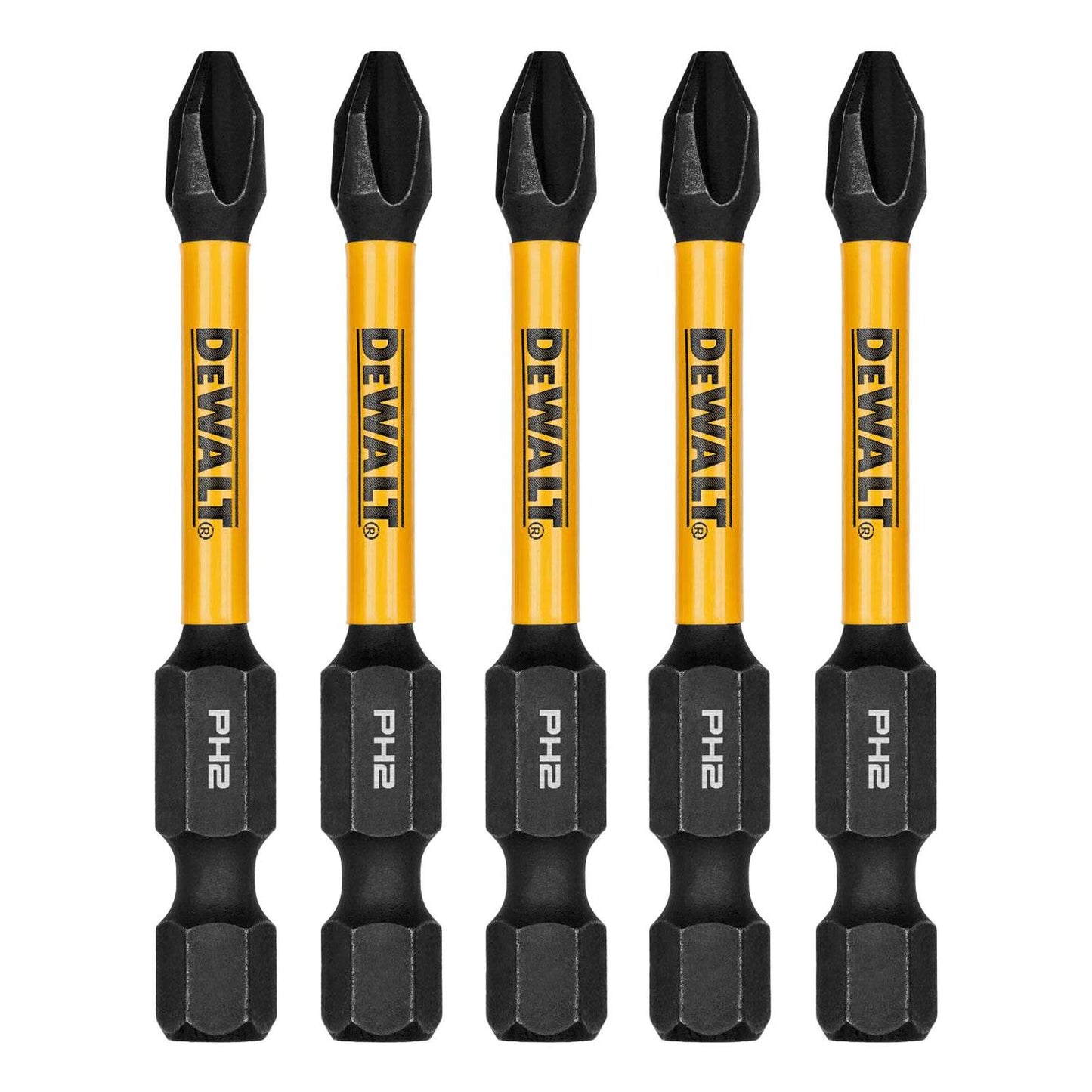 Puntas FLEXTORQ PH2 - 2 - 1/4'' (57.15mm) 5 Pzas - DeWALT - Herram.cl