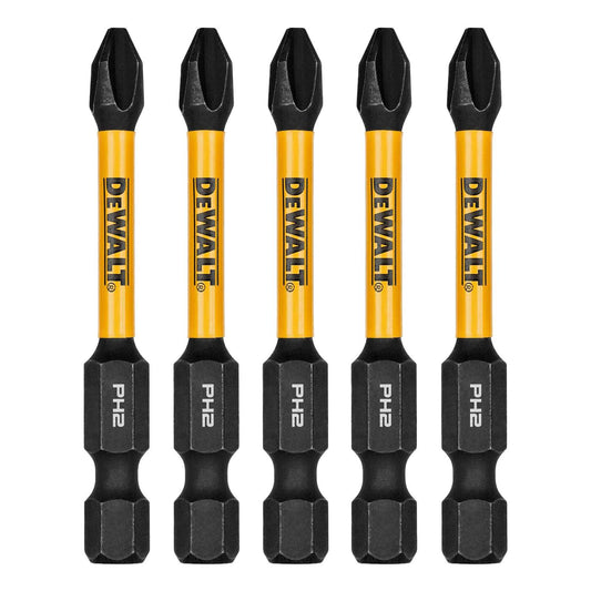 Puntas FLEXTORQ PH2 - 2 - 1/4'' (57.15mm) 5 Pzas - DeWALT - Herram.cl