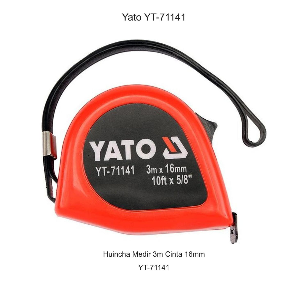 Huincha Medir 3m Cinta 16mm Yato YT-71141 - Herram.cl