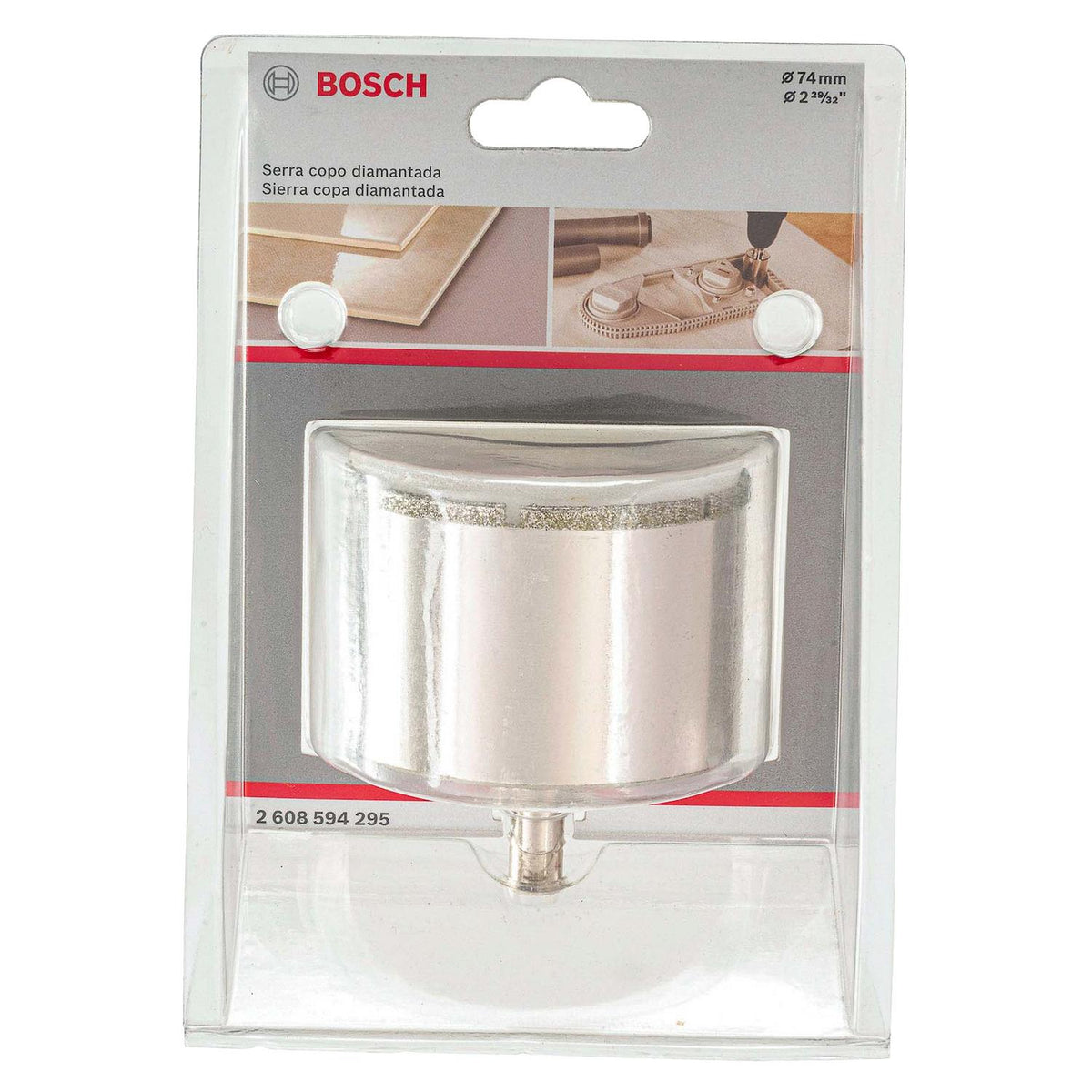Sierra copa diamantada 74mm, 2.15/16" - Herram.cl