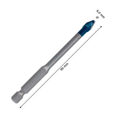 Broca para Porcelanato Expert Hex - 9 HardCeramic 6 X 90mm - Bosch - Herram.cl