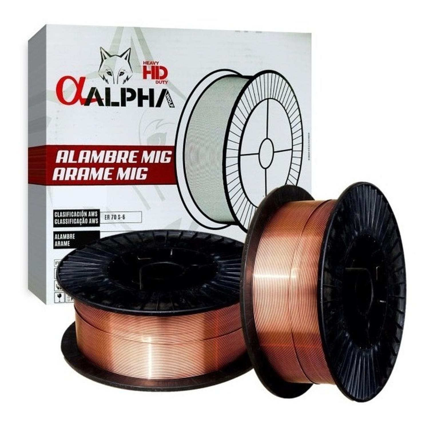 Soldadura Alambre Mig 0,8mm Rollo 15kg (uso Con Gas) - Alpha - Herram.cl