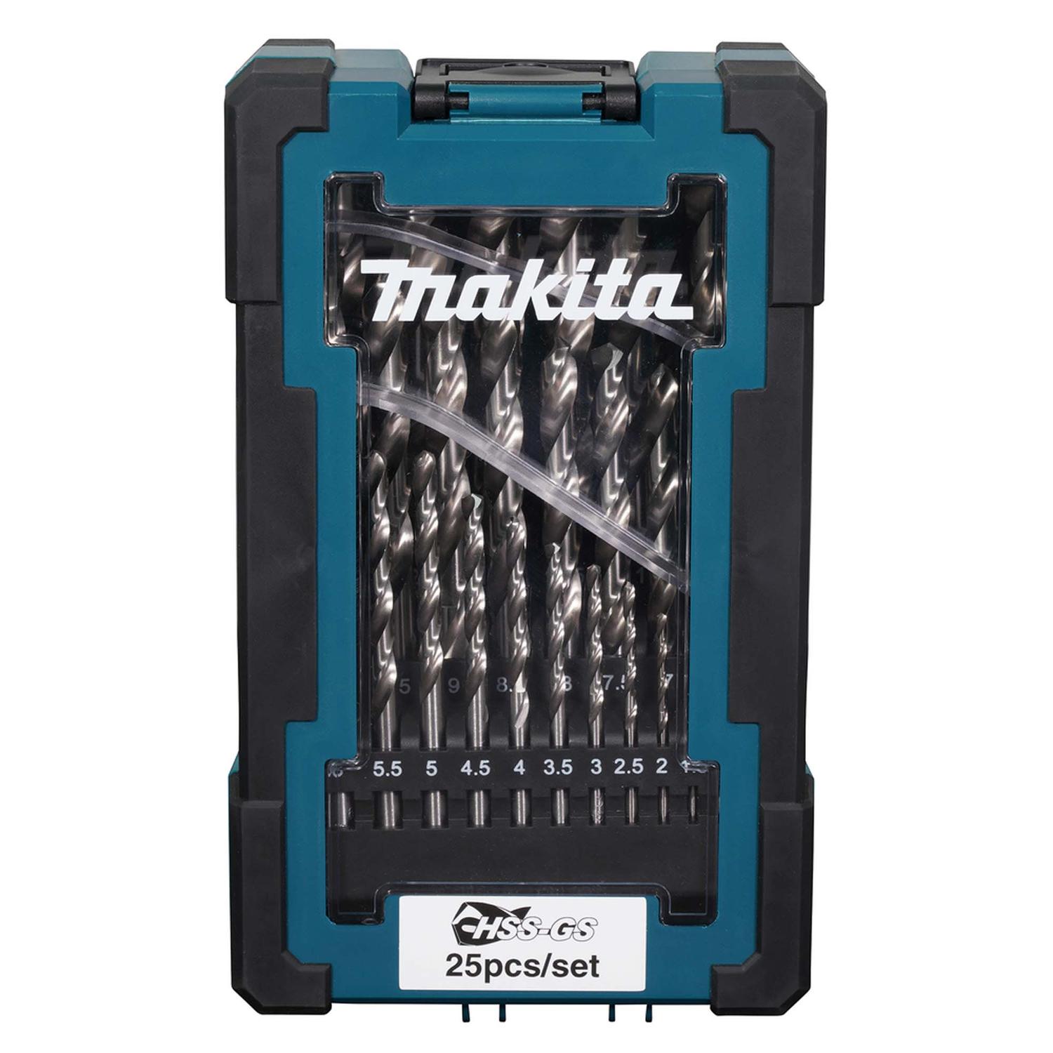Set Brocas Para Metal HSS - GS (1 - 13mm) 25 Pzas - Makita - Herram.cl