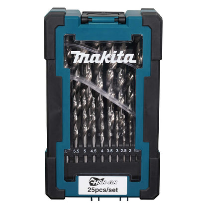 Set Brocas Para Metal HSS - GS (1 - 13mm) 25 Pzas - Makita - Herram.cl