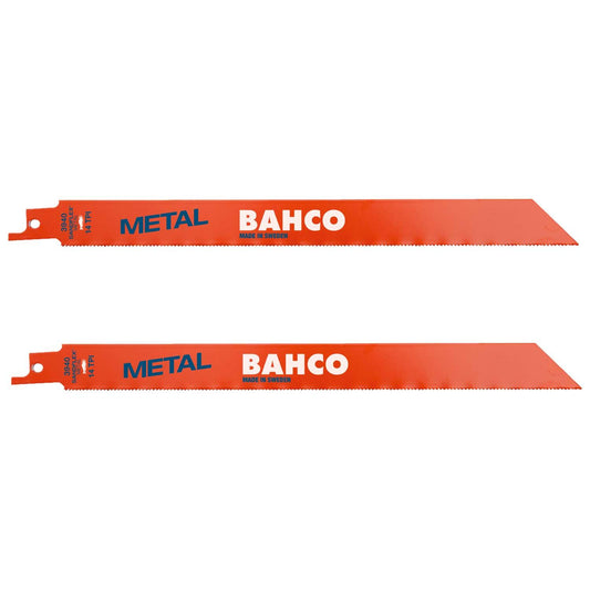 Pack 2 Hojas de sierra Sable Metal 228mm 14 TPI - Bahco - Herram.cl
