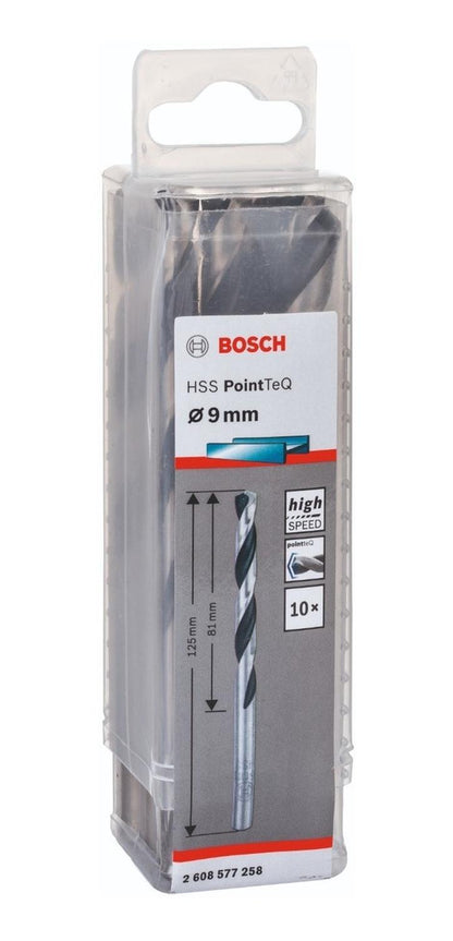 Caja Con 10 Unidades Broca Para Metal HSS - pointteq 9mm - Herram.cl