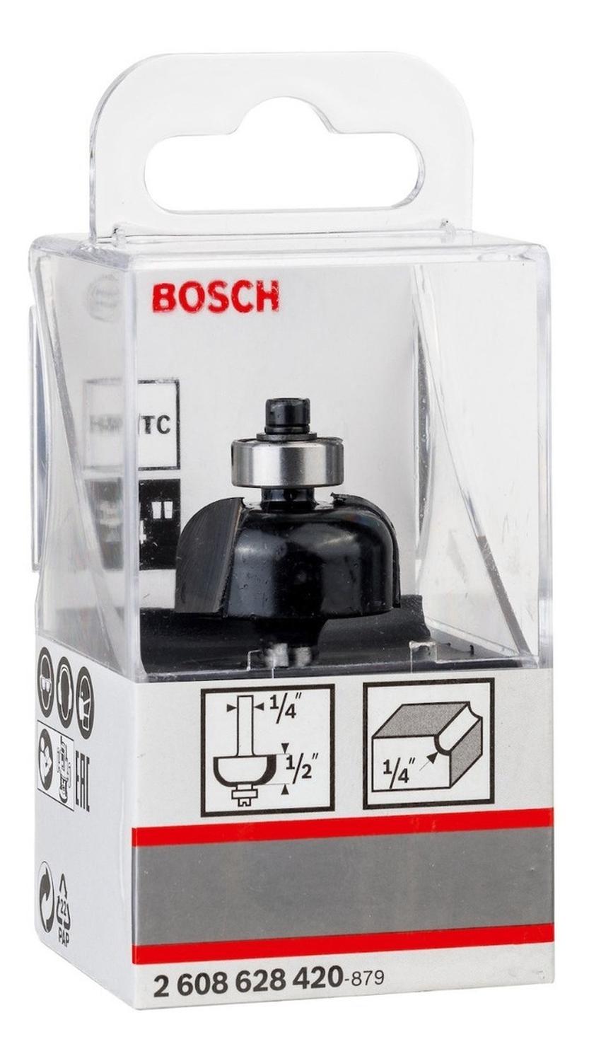 Fresa De Media - caña 1/4 , R 6,3mm, D 25,4mm, L 12 - Bosch - Herram.cl
