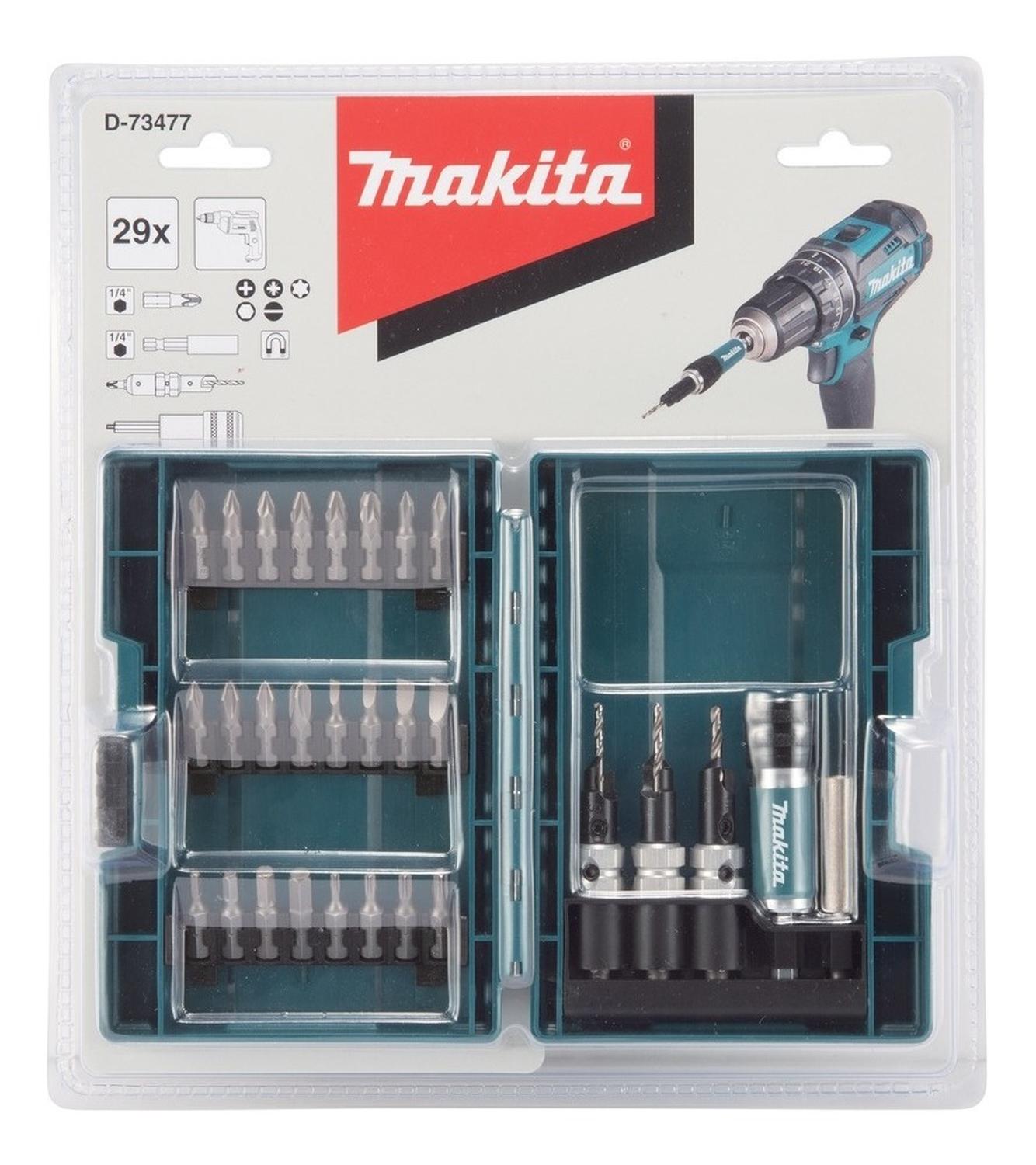 Juego De Puntas Y Avellanadores 29 Pzs. Makita D - 73477 - Herram.cl