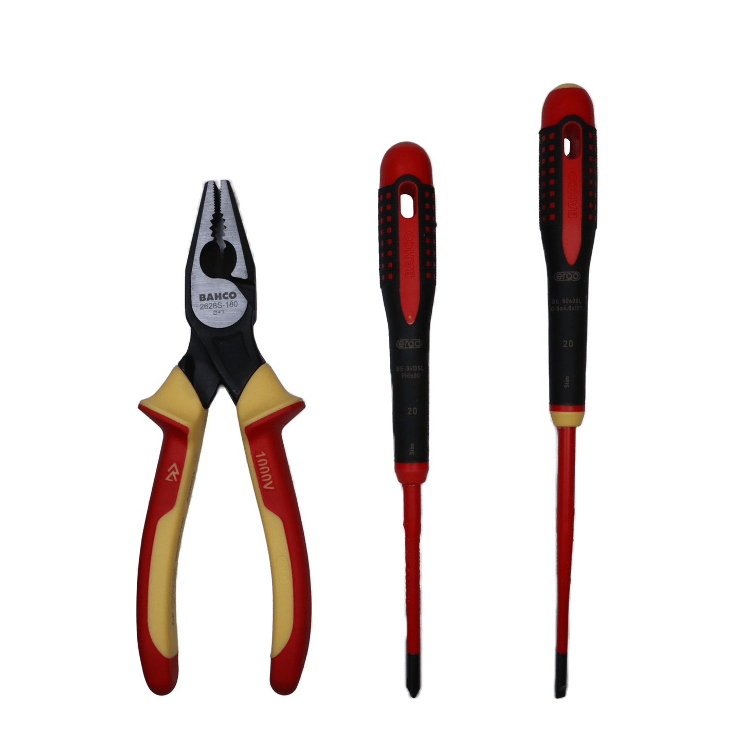 Set Destornillador Ergo Aislado + Alicate Universal 3 Pzas. - Herram.cl