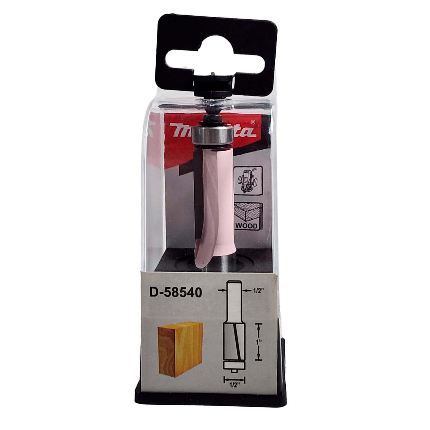 Fresa Recta 2 Filos 1/2''x1'' Toma 1/2'' Laminados - Makita - Herram.cl