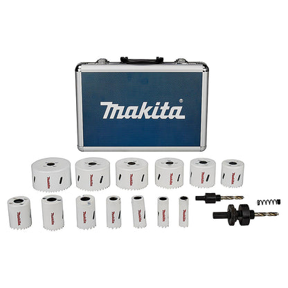 Set Sierras Copas HSS BIM Ø 16 - 76mm 16 Pzas - Makita - Herram.cl