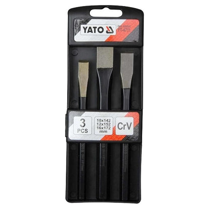 Juego 3 Cortafríos Yato YT-4711 Cinceles Planos CrV 10-16mm - Herram.cl