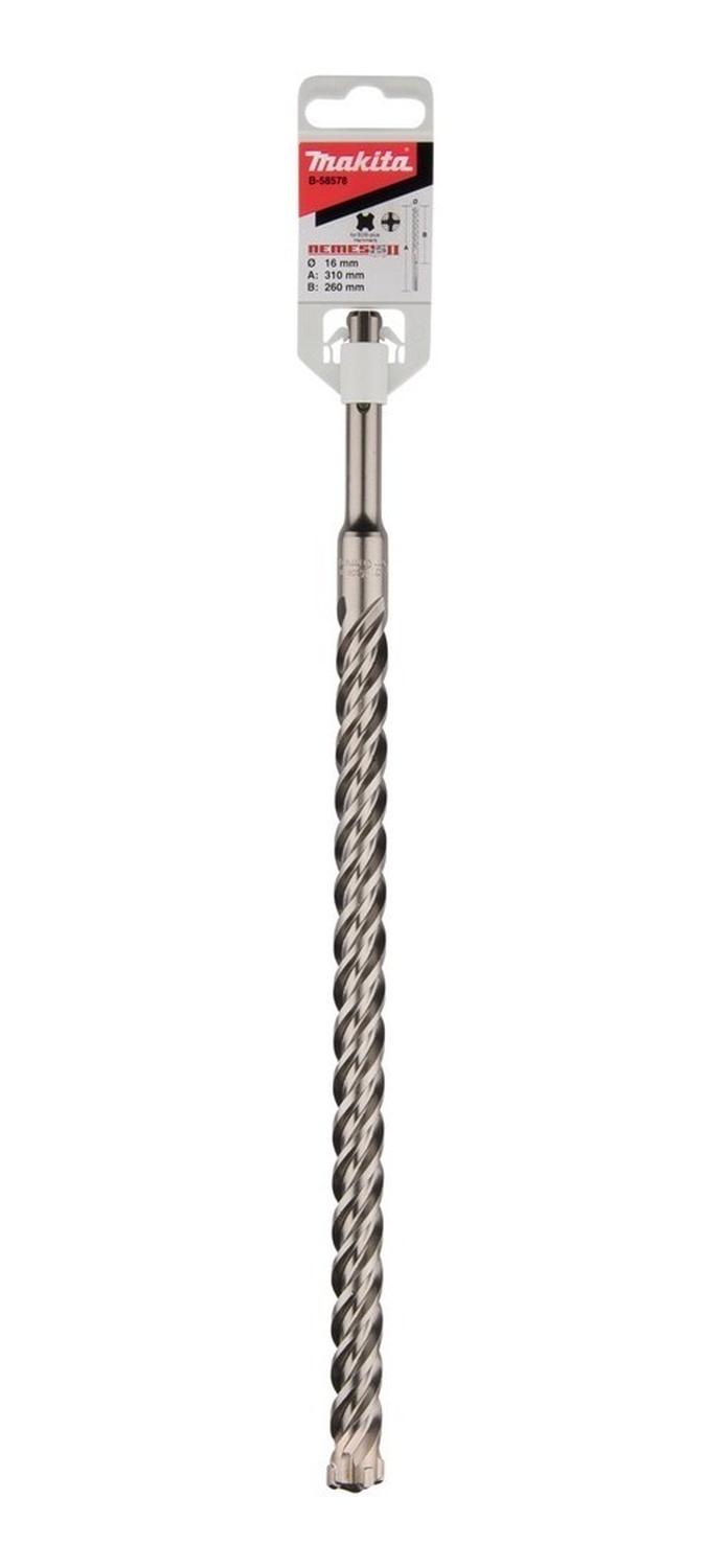 Broca SDS - Plus Nemesis II 16x310mm (4 Filos) - Makita - Herram.cl