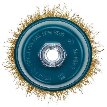 Grata Copa Latón Rizado 4'' (100x0,3mm) / M14 - Makita - Herram.cl