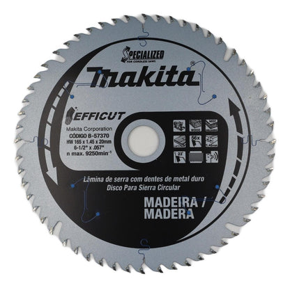 Disco Sierra Para SP600D 165x20mm (6 - 1/2'') 56 Dientes - Makita - Herram.cl