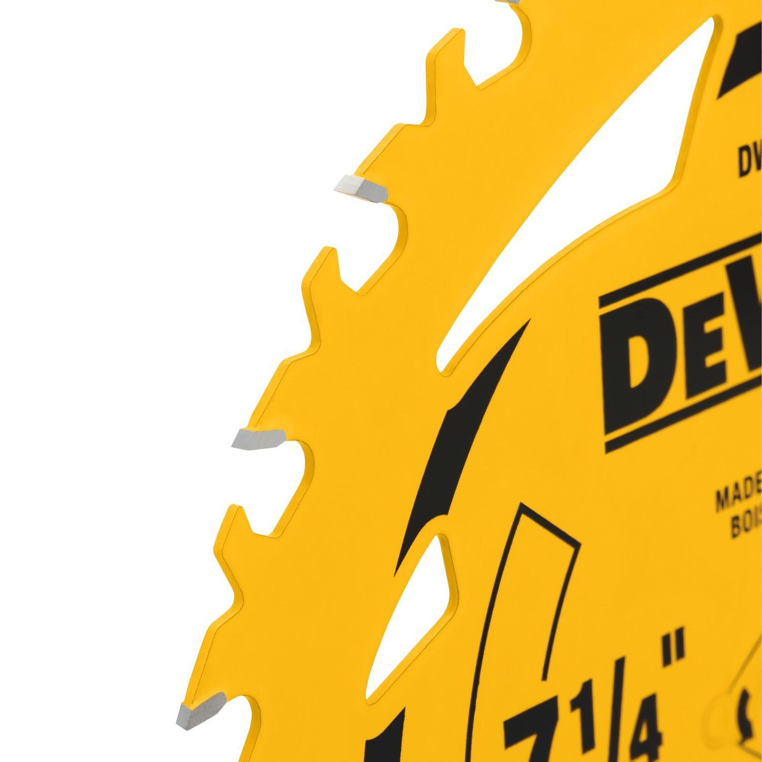 Discos de Sierra 7 - 1/4''x5/8'' 24 Dientes - DeWALT - Herram.cl