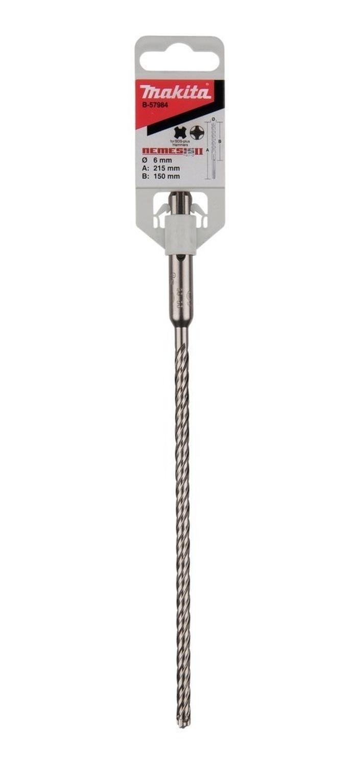 Broca SDS - Plus Nemesis II 6x215mm (4 Filos) - Makita - Herram.cl
