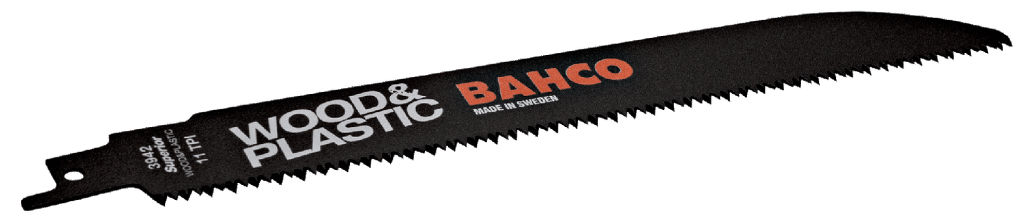 Pack 2 Hojas Sierra Sable HCS Madera y Plásticos 228mm - Bahco - Herram.cl