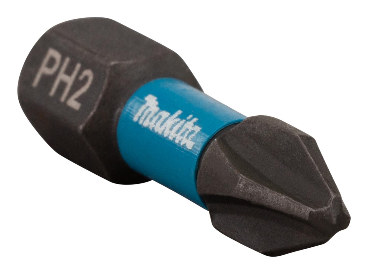 2 Puntas Impact Black Ph2 - 25mm Makita B - 63616 - Herram.cl