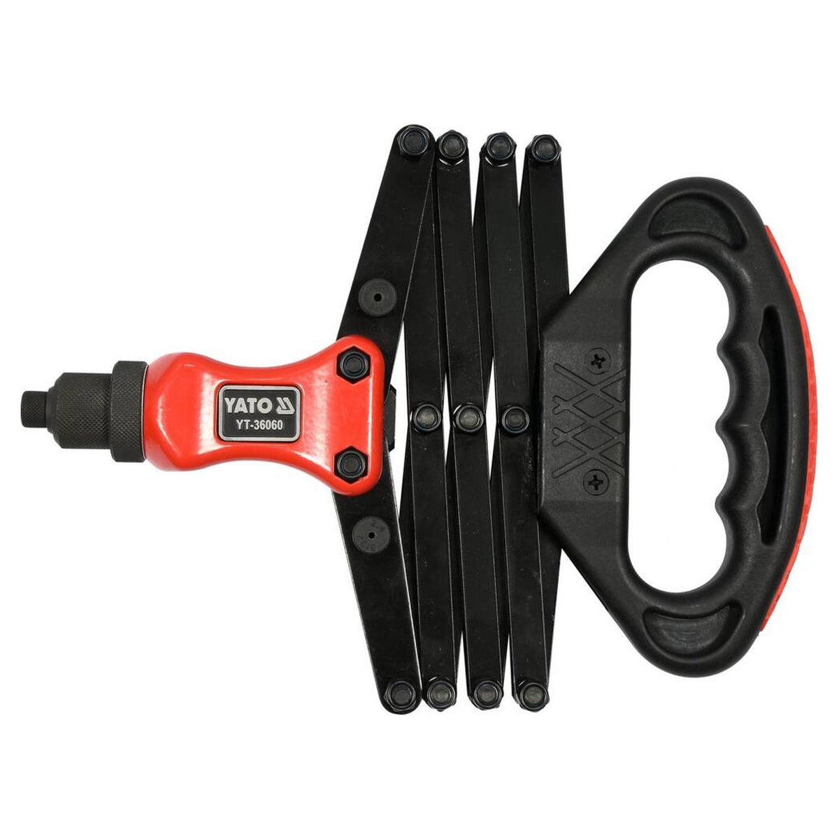 Remachadora Articulada Yato YT-36060 2.4-6.4mm 5 Boquillas - Herram.cl