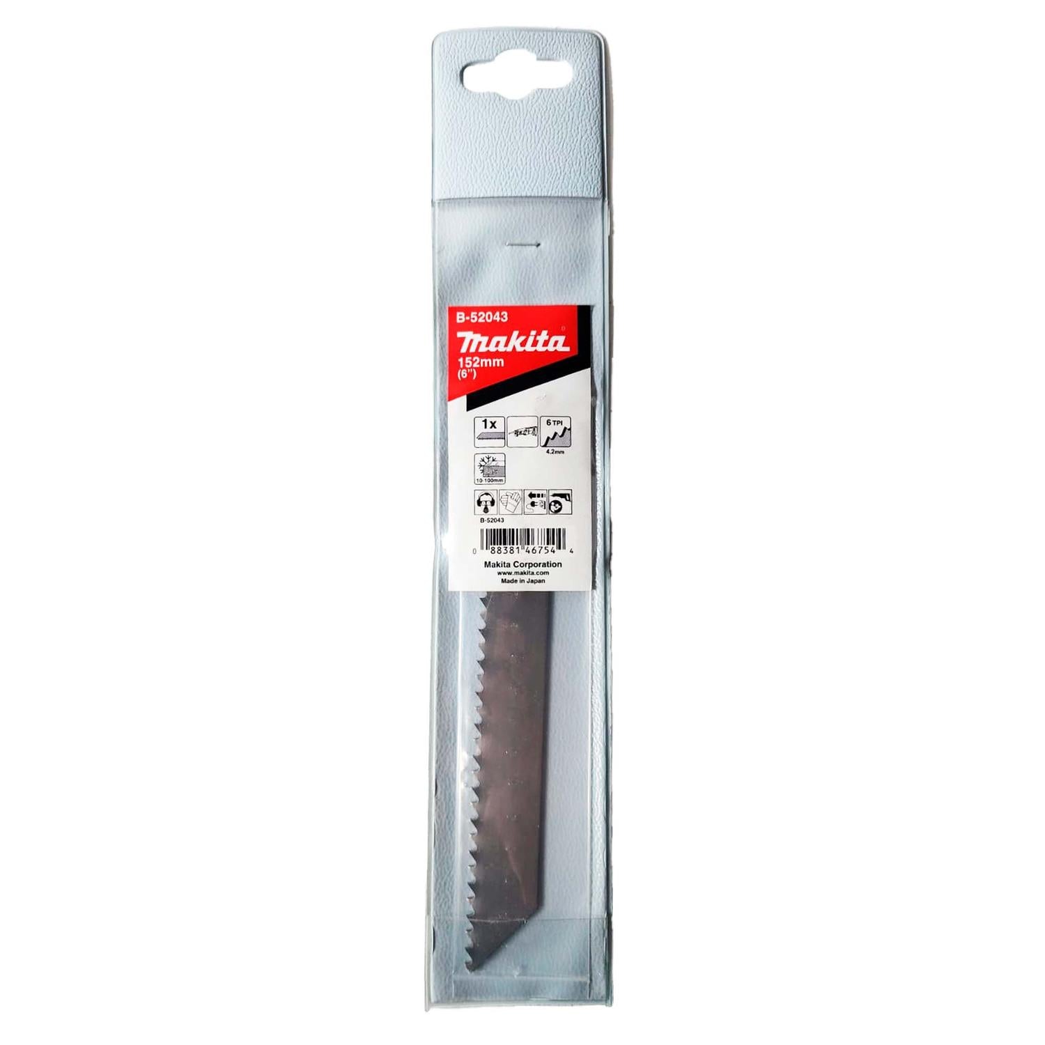 Hoja Sierra Sable Para Hielo 152x1.2mm / 6 TPI - Makita - Herram.cl