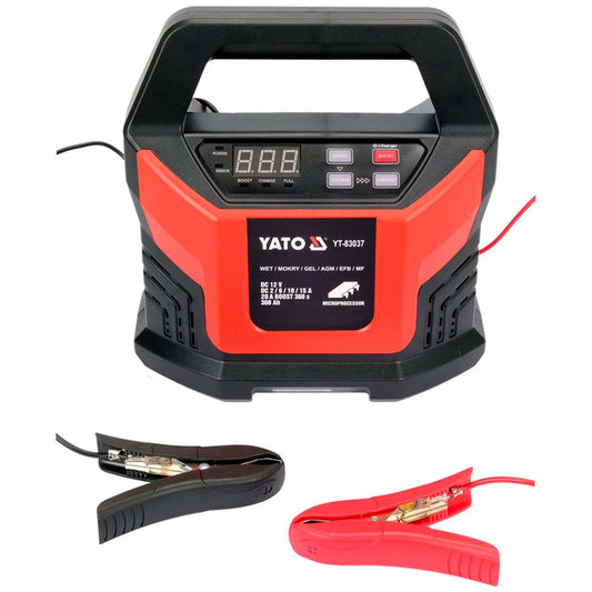 Cargador de Batería Auto 12V 15A Yato con Función Boost - Herram.cl
