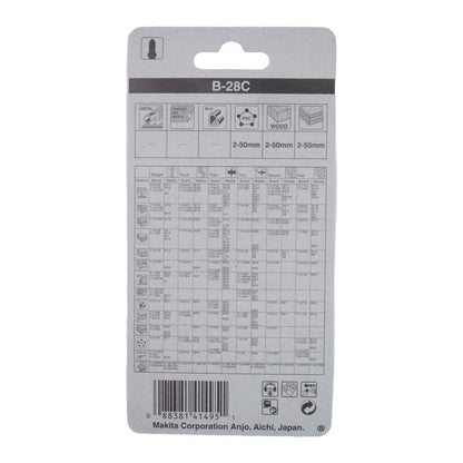 Pack 5 Hojas De Calar HCS B - 28C MDF (Acabado) - Makita - Herram.cl
