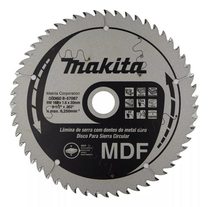 Disco Sierra Para SP600D 165mm (6 - 1/2'') 55 Dientes Makita - Herram.cl
