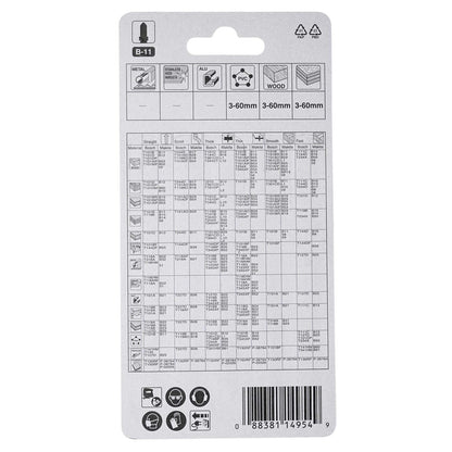Hoja De Calar HCS 100mm Madera. Plástico 5 Pzas - Makita - Herram.cl